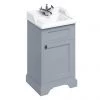 Burlington 50cm Freestanding Cloakroom Vanity Unit & Basin - Classic Grey -Countertop Vanity Units Sales FC8G B20 1TH P