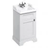 Burlington 50cm Freestanding Cloakroom Vanity Unit & Basin - Matt White -Countertop Vanity Units Sales FC8W B20 1TH P