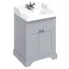 Burlington 65 2-Door Vanity Unit & Classic Basin - Classic Grey 2 Burlington 65 2-Door Vanity Unit & Classic Basin - Classic Grey -Countertop Vanity Units Sales FF8G B15 1TH P