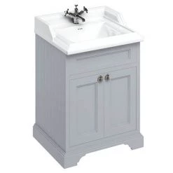 Burlington 65 2-Door Vanity Unit & Classic Basin - Classic Grey