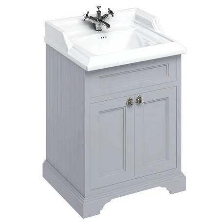 Burlington 65 2-Door Vanity Unit & Classic Basin - Classic Grey 3 Burlington 65 2-Door Vanity Unit & Classic Basin - Classic Grey