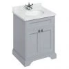 Burlington 65 2-Door Vanity Unit & Minerva Worktop with Basin - Classic Grey 2 Burlington 65 2-Door Vanity Unit & Minerva Worktop with Basin - Classic Grey -Countertop Vanity Units Sales FF8G BC66 P