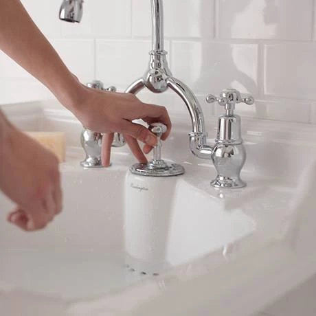 Burlington 65 2-Door Vanity Unit & Classic Invisible Overflow/Waste Basin (Sand - 2 Tap Hole) 6 Burlington 65 2-Door Vanity Unit & Classic Invisible Overflow/Waste Basin (Sand - 2 Tap Hole) - Image 4