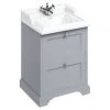 Burlington 65 2-Drawer Vanity Unit & Classic Basin - Classic Grey -Countertop Vanity Units Sales FF9G B15 1TH P