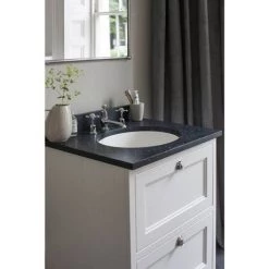 Burlington 65 2-Drawer Vanity Unit & Minerva Worktop with Basin - Classic Grey -Countertop Vanity Units Sales FF9G BC66 D2 460