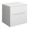 Crosswater Glide II Wall Hung Countertop Vanity Unit - White Gloss with Marble Worktop 1 Crosswater Glide II Wall Hung Countertop Vanity Unit - White Gloss with Marble Worktop -Countertop Vanity Units Sales GL2 50 WG PN