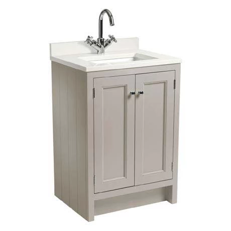 Roper Rhodes Hampton 600mm Underslung Basin Unit with Worktop & Basin - Mocha 3 Roper Rhodes Hampton 600mm Underslung Basin Unit with Worktop & Basin - Mocha