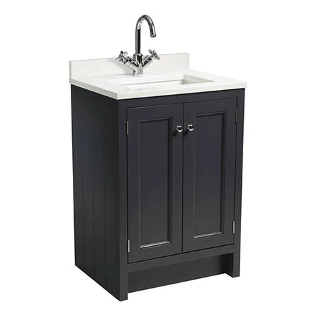 Roper Rhodes Hampton 600mm Underslung Basin Unit with Worktop & Basin - Slate Grey 3 Roper Rhodes Hampton 600mm Underslung Basin Unit with Worktop & Basin - Slate Grey