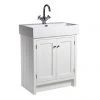 Roper Rhodes Hampton 700mm Countertop Unit & Basin - Chalk White -Countertop Vanity Units Sales HAMP 700 W P