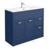 Keswick Blue 1015mm Traditional Floorstanding Vanity Unit 2 Keswick Blue 1015mm Traditional Floorstanding Vanity Unit -Countertop Vanity Units Sales KES BLU 100 p