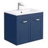 Keswick Blue 620mm Traditional Wall Hung 2 Door Vanity Unit -Countertop Vanity Units Sales KES BLU 6WH2C p