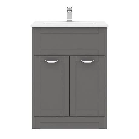 Keswick Grey 620mm Traditional Floorstanding Vanity Unit 4 Keswick Grey 620mm Traditional Floorstanding Vanity Unit - Image 2