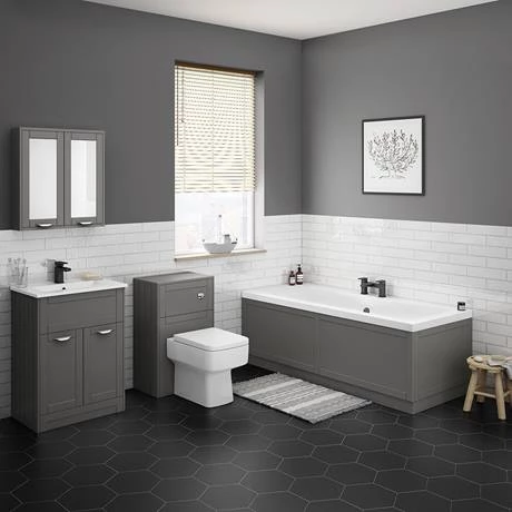 Keswick Grey 620mm Traditional Floorstanding Vanity Unit 5 Keswick Grey 620mm Traditional Floorstanding Vanity Unit - Image 3