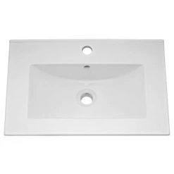 Keswick White 620mm Traditional Wall Hung 2 Drawer Vanity Unit -Countertop Vanity Units Sales KES WHT 6WH2D d1 460