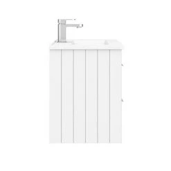 Keswick White 620mm Traditional Wall Hung 2 Drawer Vanity Unit -Countertop Vanity Units Sales KES WHT 6WH2D d4 460