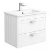 Keswick White 620mm Traditional Wall Hung 2 Drawer Vanity Unit 1 Keswick White 620mm Traditional Wall Hung 2 Drawer Vanity Unit -Countertop Vanity Units Sales KES WHT 6WH2D p