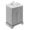 Old London 600mm 2-Door Cabinet & Basin - Storm Grey 1 Old London 600mm 2-Door Cabinet & Basin - Storm Grey -Countertop Vanity Units Sales LOF203 P