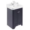 Old London 600mm Cabinet & Basin - Twilight Blue -Countertop Vanity Units Sales LOF370 P