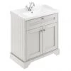 Old London 800mm 2-Door Cabinet & Basin - Timeless Sand -Countertop Vanity Units Sales LOF405 P1