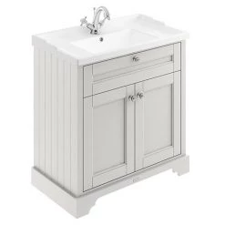 Old London 800mm 2-Door Cabinet & Basin - Timeless Sand
