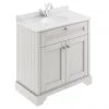 Old London 800mm Cabinet & Single Bowl White Marble Top - Timeless Sand 1 Old London 800mm Cabinet & Single Bowl White Marble Top - Timeless Sand -Countertop Vanity Units Sales LOF428 P1
