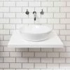 Nova Wall Hung Slimline Countertop Basin Shelf - Gloss White - 600 x 450mm -Countertop Vanity Units Sales NV 600 WH prod