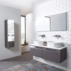 Roper Rhodes Pursuit Wall Hung Countertop Vanity Unit - Alpine Elm - 1200mm Solid Worktop 9 Roper Rhodes Pursuit Wall Hung Countertop Vanity Unit - Alpine Elm - 1200mm Solid Worktop -Countertop Vanity Units Sales PURS 1200 GW D2 460 1