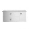 Hudson Reed Sarenna Wall Hung Countertop Vanity Unit - Moon White - 1000mm with Grey Marble Top -Countertop Vanity Units Sales SAR105L P