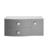 Hudson Reed Sarenna Wall Hung Countertop Vanity Unit - Dove Grey - 1000mm with Grey Marble Top 2 Hudson Reed Sarenna Wall Hung Countertop Vanity Unit - Dove Grey - 1000mm with Grey Marble Top -Countertop Vanity Units Sales SAR205L P