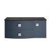 Hudson Reed Sarenna Wall Hung Countertop Vanity Unit - Mineral Blue - 1000mm with Black Marble Top 2 Hudson Reed Sarenna Wall Hung Countertop Vanity Unit - Mineral Blue - 1000mm with Black Marble Top -Countertop Vanity Units Sales SAR304L P